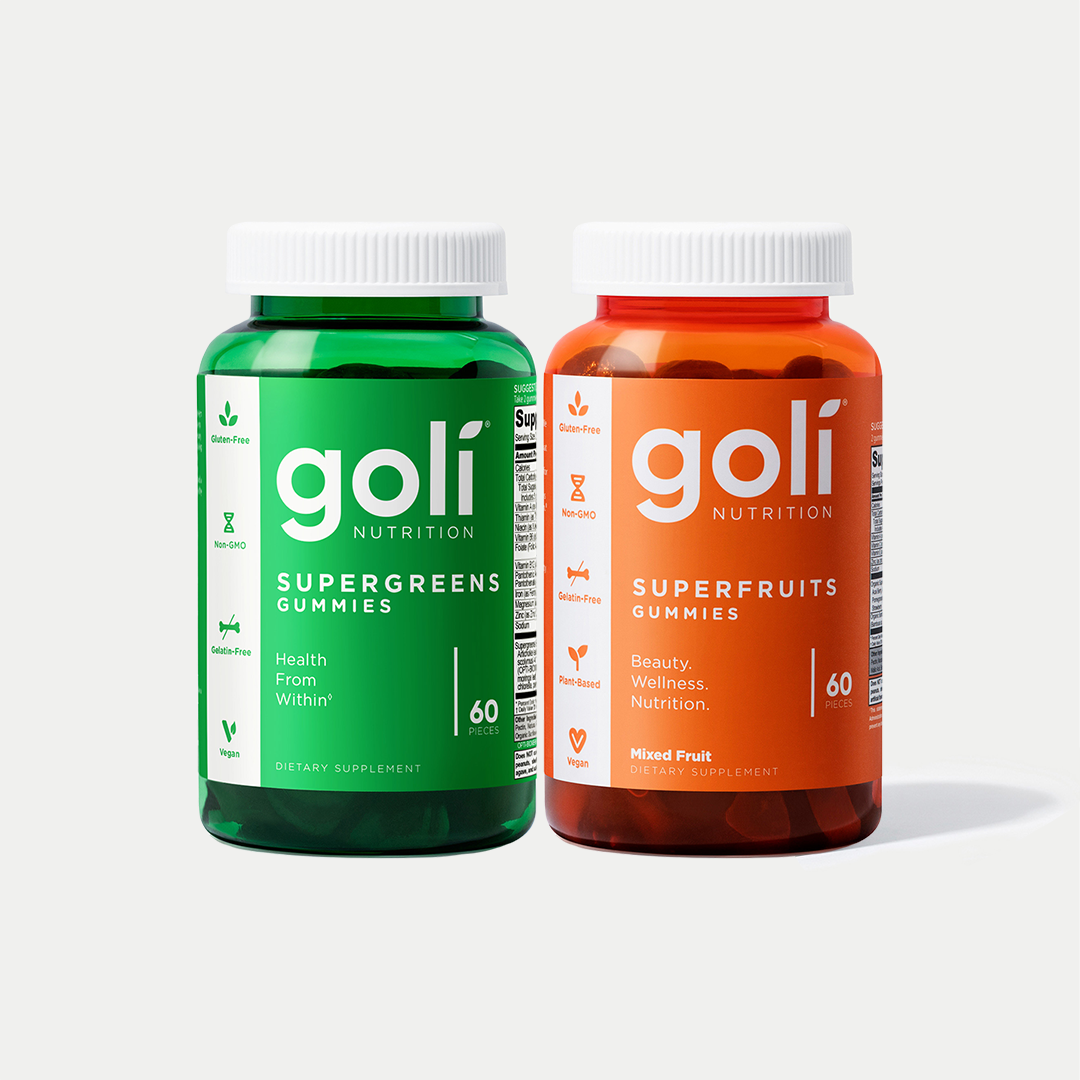 2 Bottle Pack; Superfruits & Supergreens