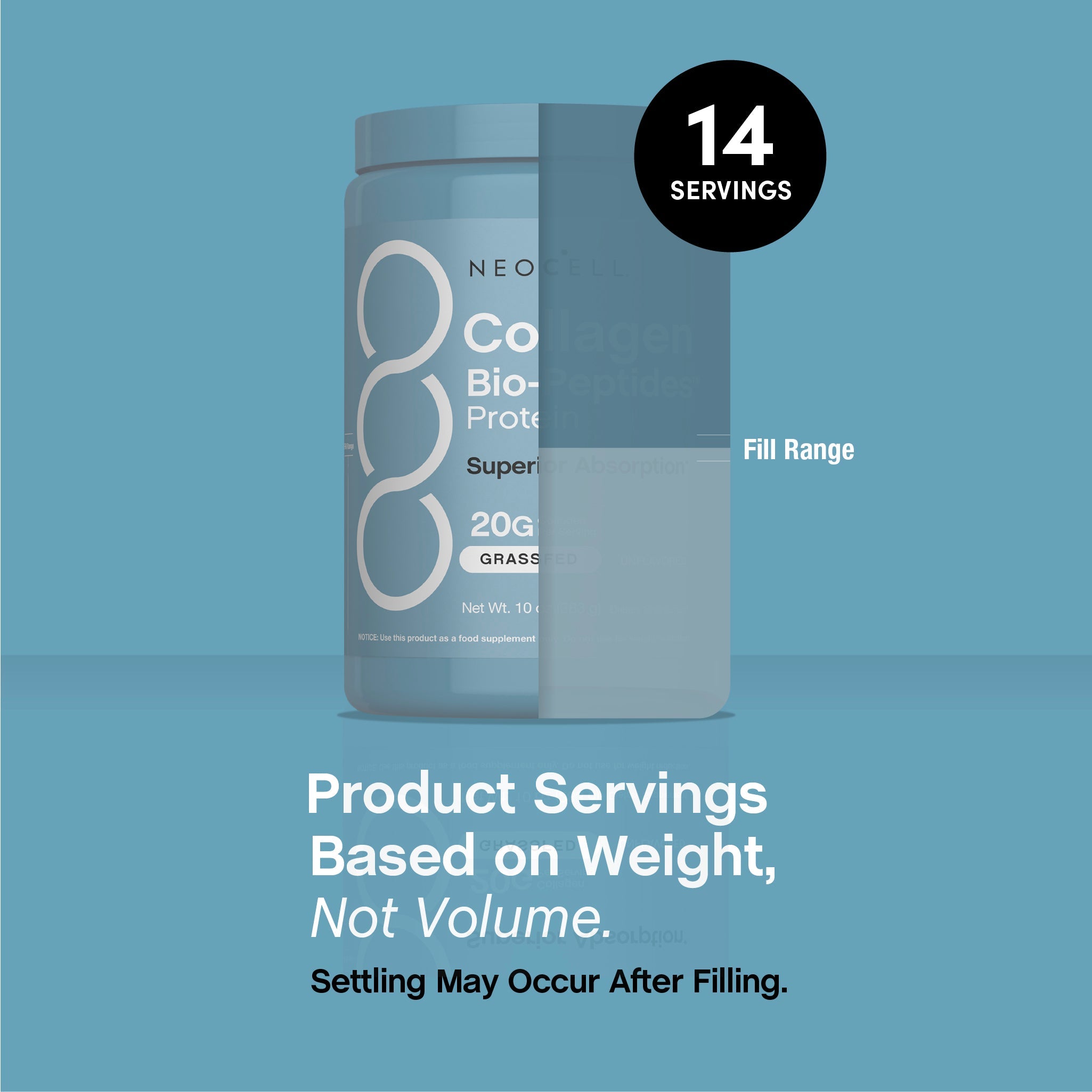 Grassfed Collagen Bio-Peptides, 10 oz (283 g) Powder